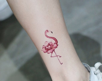 Flamingo Tattoo Etsy