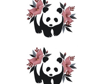 Panda Tattoo Etsy