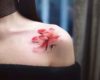 Wrist Flower Tattoo Etsy