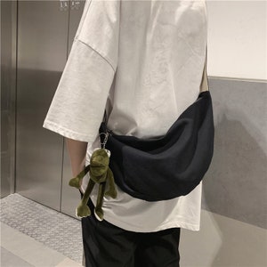 Canvas Sling Bag Fanny Pack Canvas Crossbody Bag School - Etsy