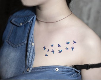 Blue Jay Tattoo Etsy