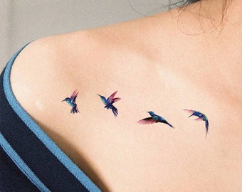 Vintage Bird Tattoo Etsy