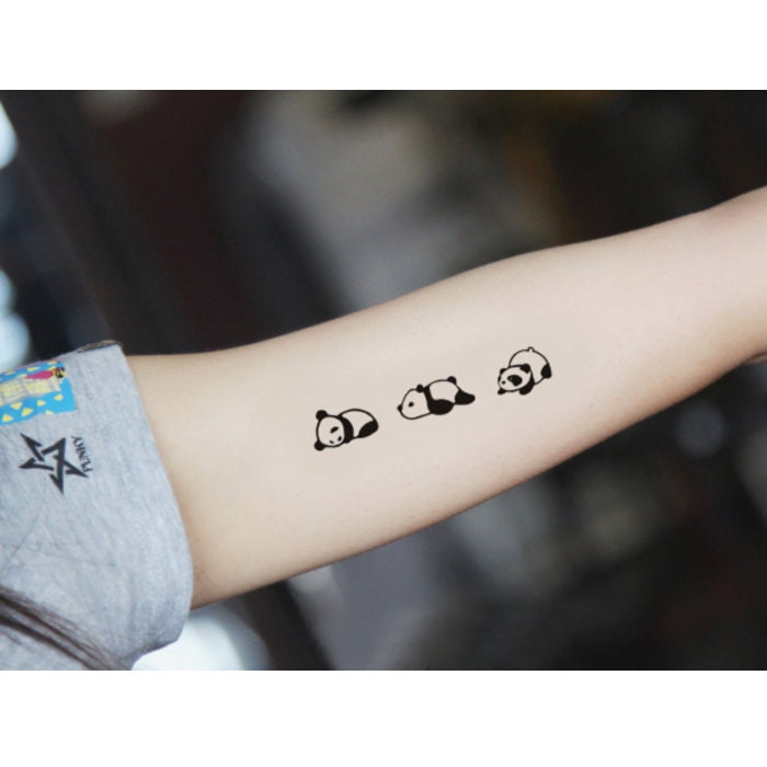 Mens Custom Tattoo Design Panda Handwritten Tattoo by Etsy
