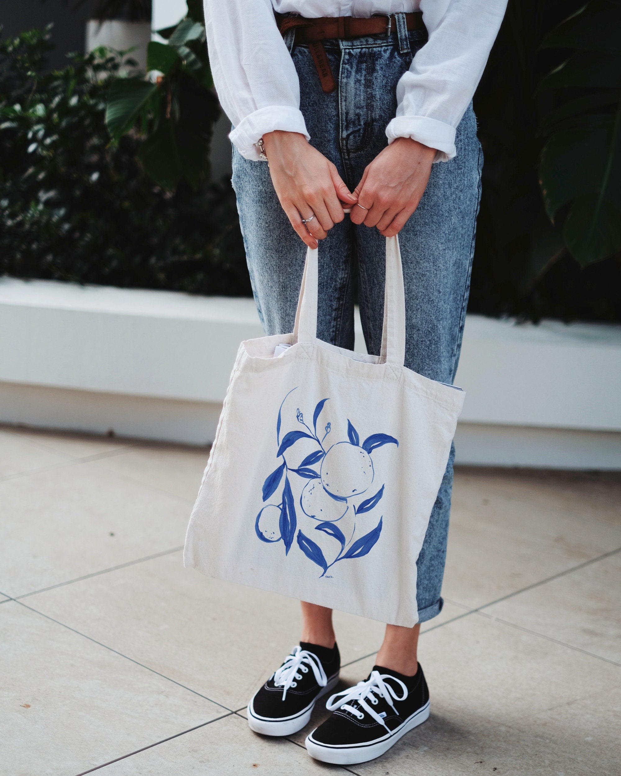 Vibrant Orange - Sustainably Made Tote Bag
