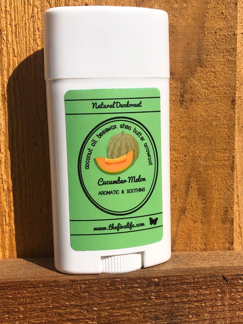 Cucumber Melon scented Natural Deodorant Etsy