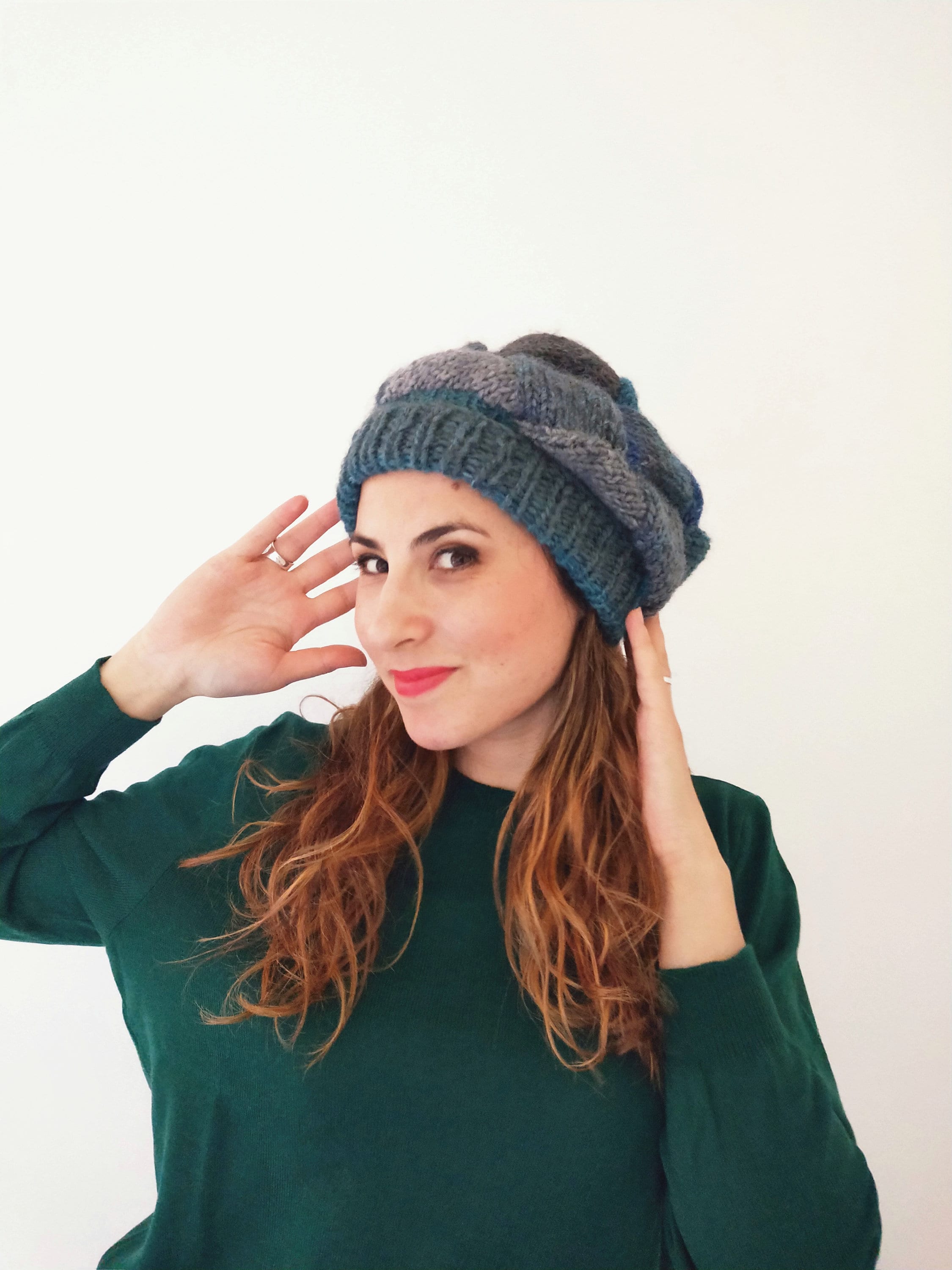 Cappello Invernale Da Donna Lavorato A Maglia, Morbido E Caldo Misto Lana Cashmere Lavorato A Maglia~p152373936