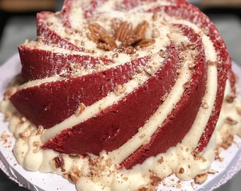 Red Velvet Pound Cake With Cream Cheese Drizzle 65.00