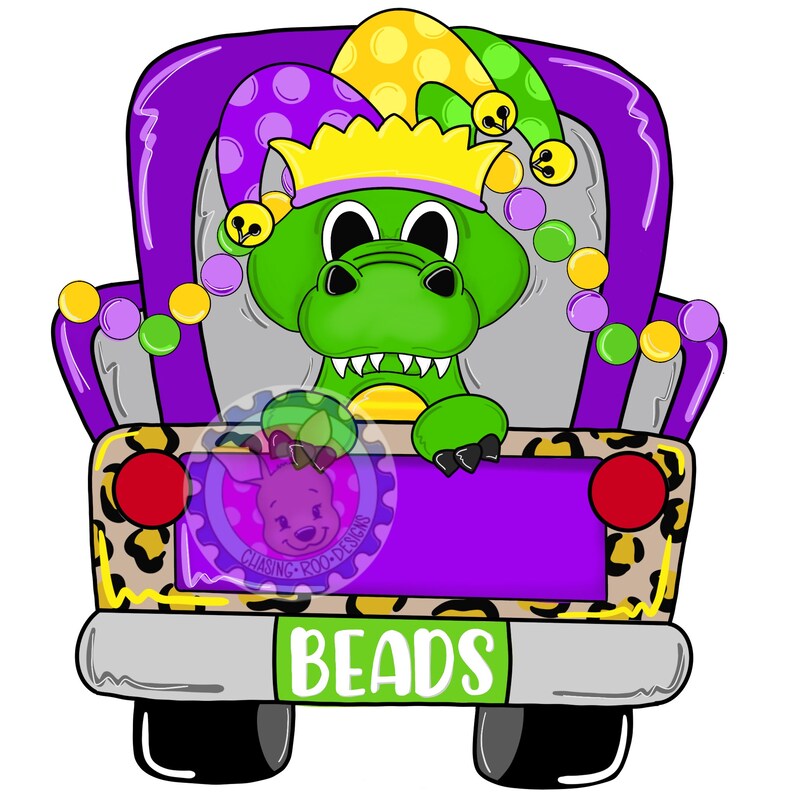 mardi gras door hanger