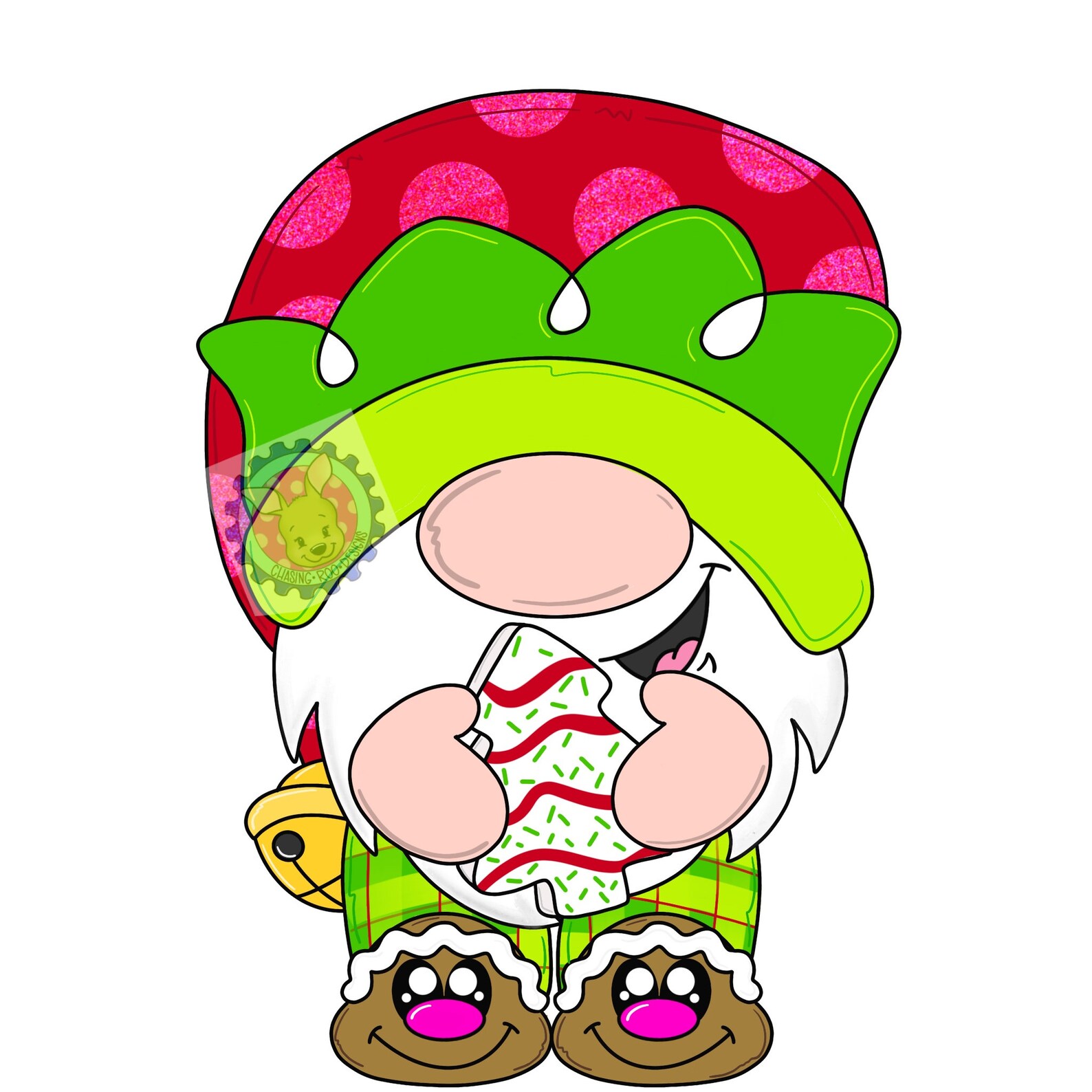 TEMPLATE Christmas Gnome Door Hanger Template Gnome - Etsy