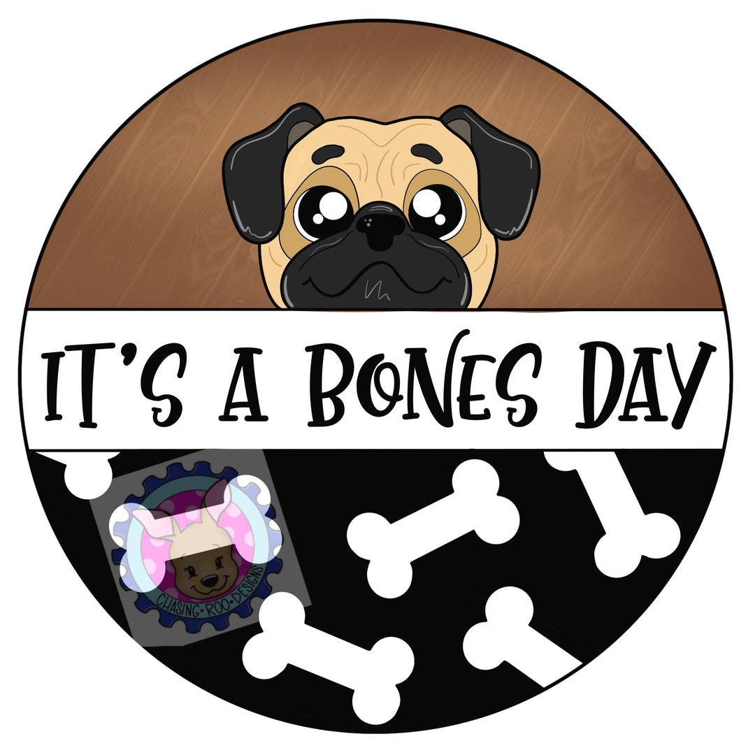 TEMPLATE No Bones Day Bones Day Door Hanger Template Etsy