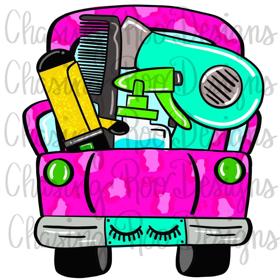 TEMPLATE Hair Dresser Truck Stylist Truck Template Door - Etsy
