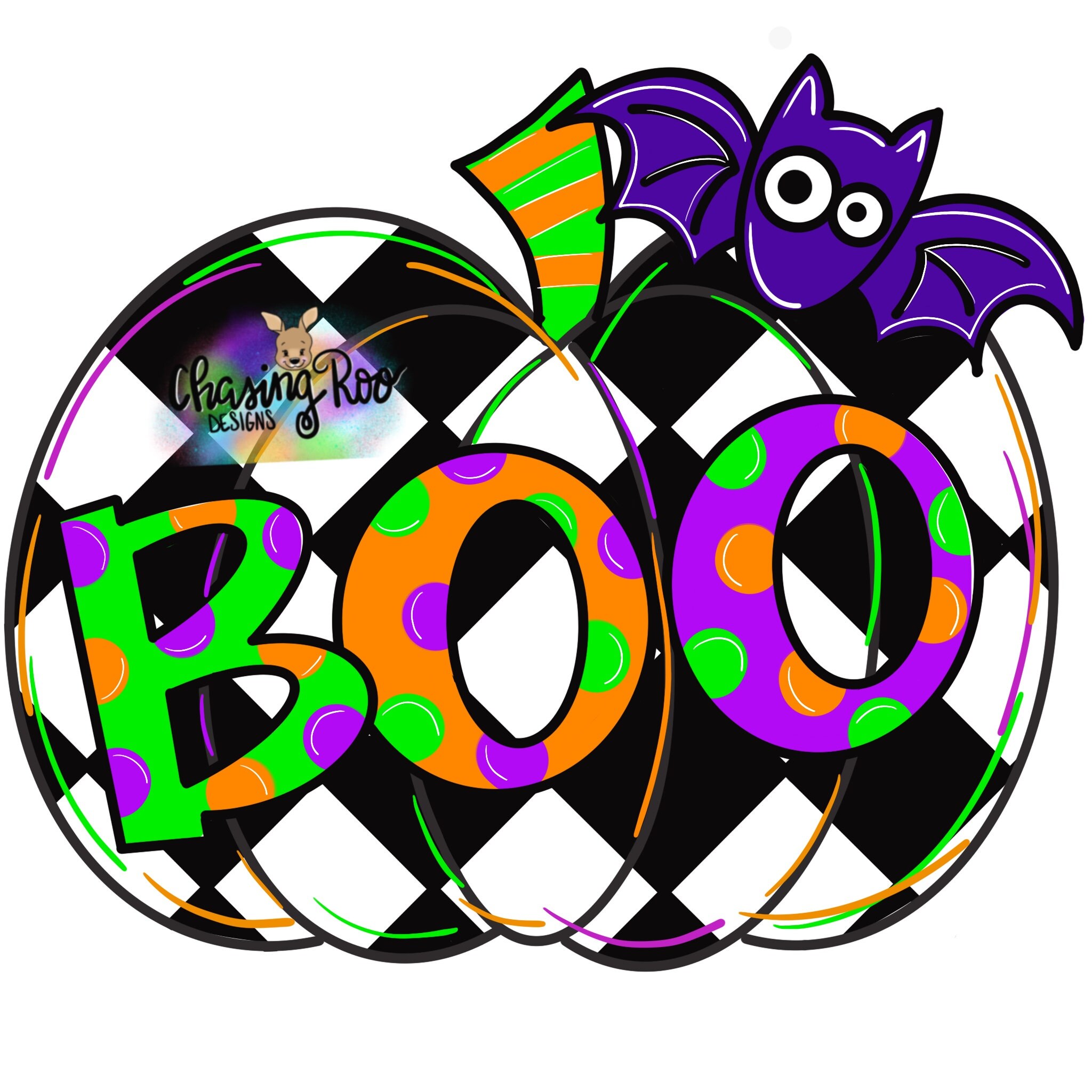 TEMPLATE Boo Pumpkin Halloween Pumpkin Cute Halloween | Etsy