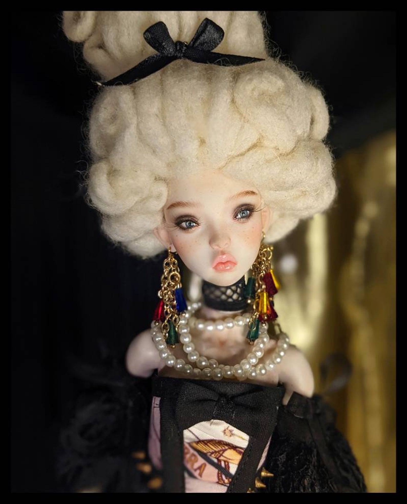 Popovy dolls wig Barock Ooak Etsy