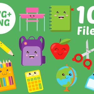 10 Cute Elementary School Classroom Clipart