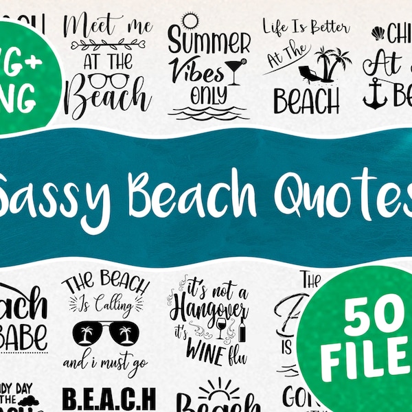 50 Sassy Beach Quote Files