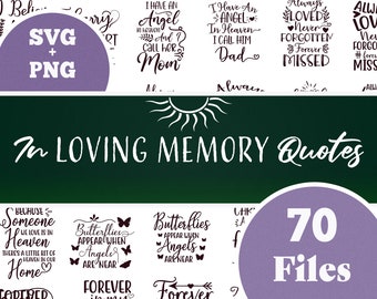 70 Memorial Funeral "In Loving Memory" Quote Designs