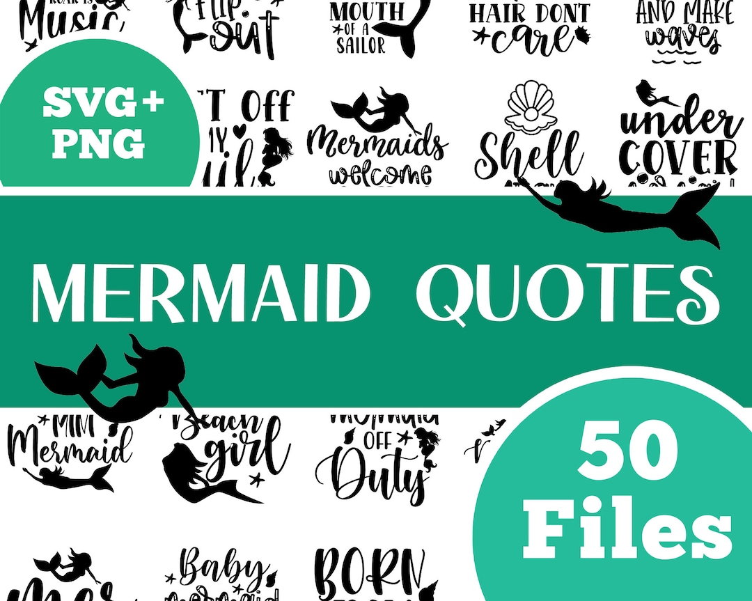 50 Mermaid Quote Files - Etsy