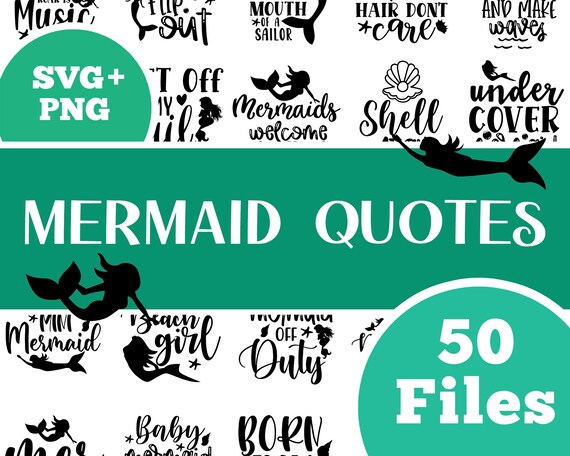 50 Mermaid Quote Files - Etsy