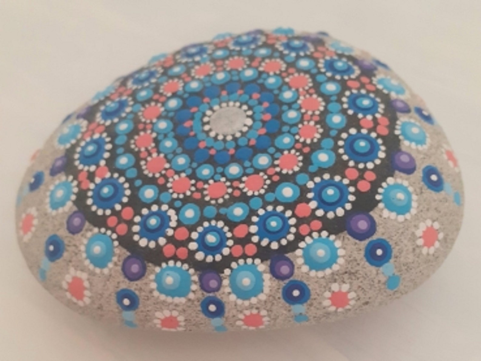Handdecorated stone ornament for the house gift for him and Etsy