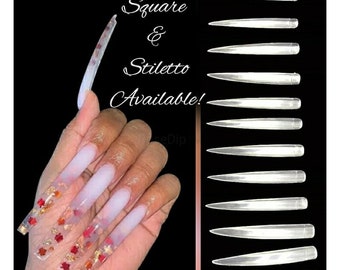 Featured image of post Cute Long Acrylic Nails Square : You can certainly pull off the coffin.
