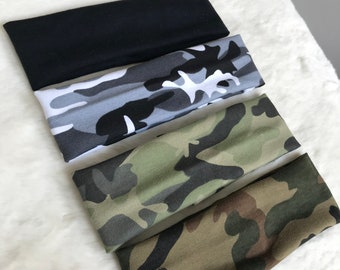 Camouflage boys headbands