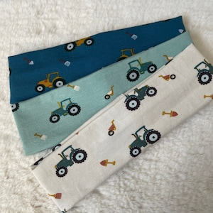 Tractor print baby boys headband