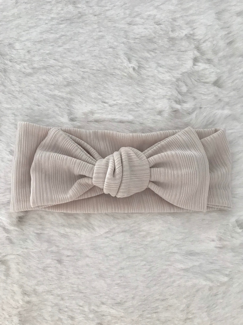 Baby Girl Headbands Beige/ivory White Etsy UK