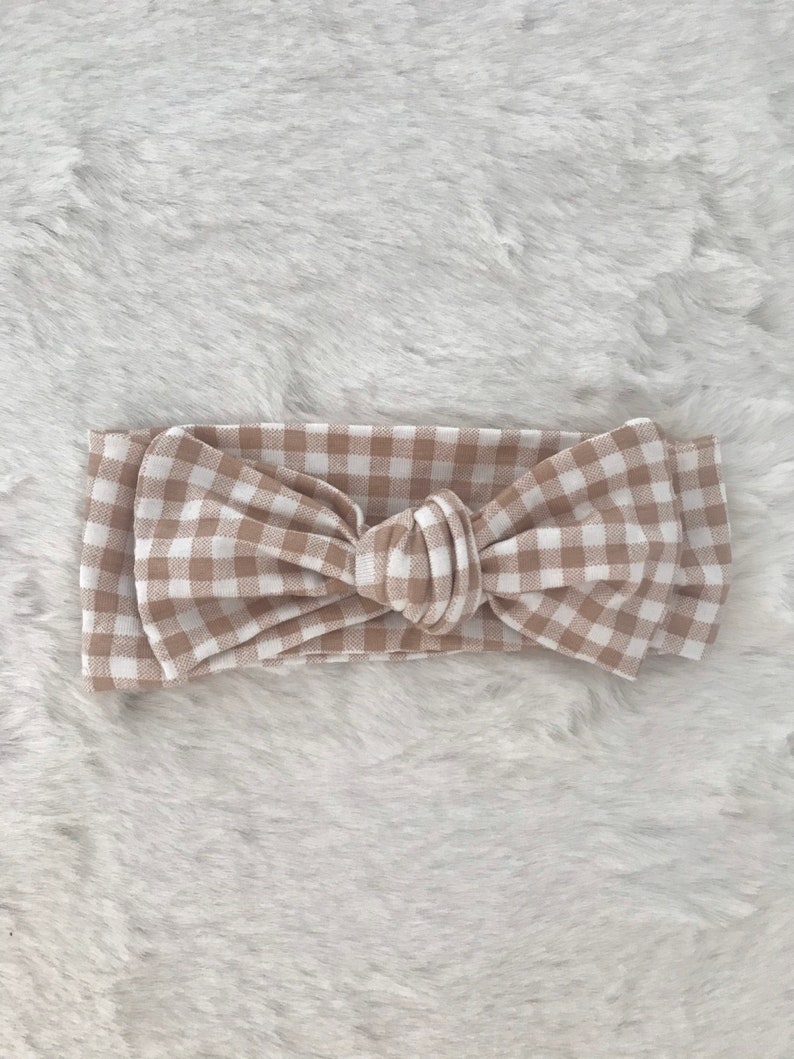 Baby Girl Headbands Beige/ivory White Etsy UK
