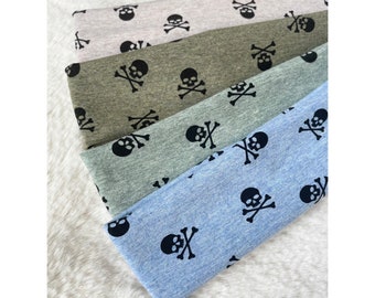 Boys headbands with skull print