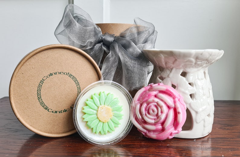 Wax Melt Gift Set Wax Burner with Melts in Eco Kraft Etsy