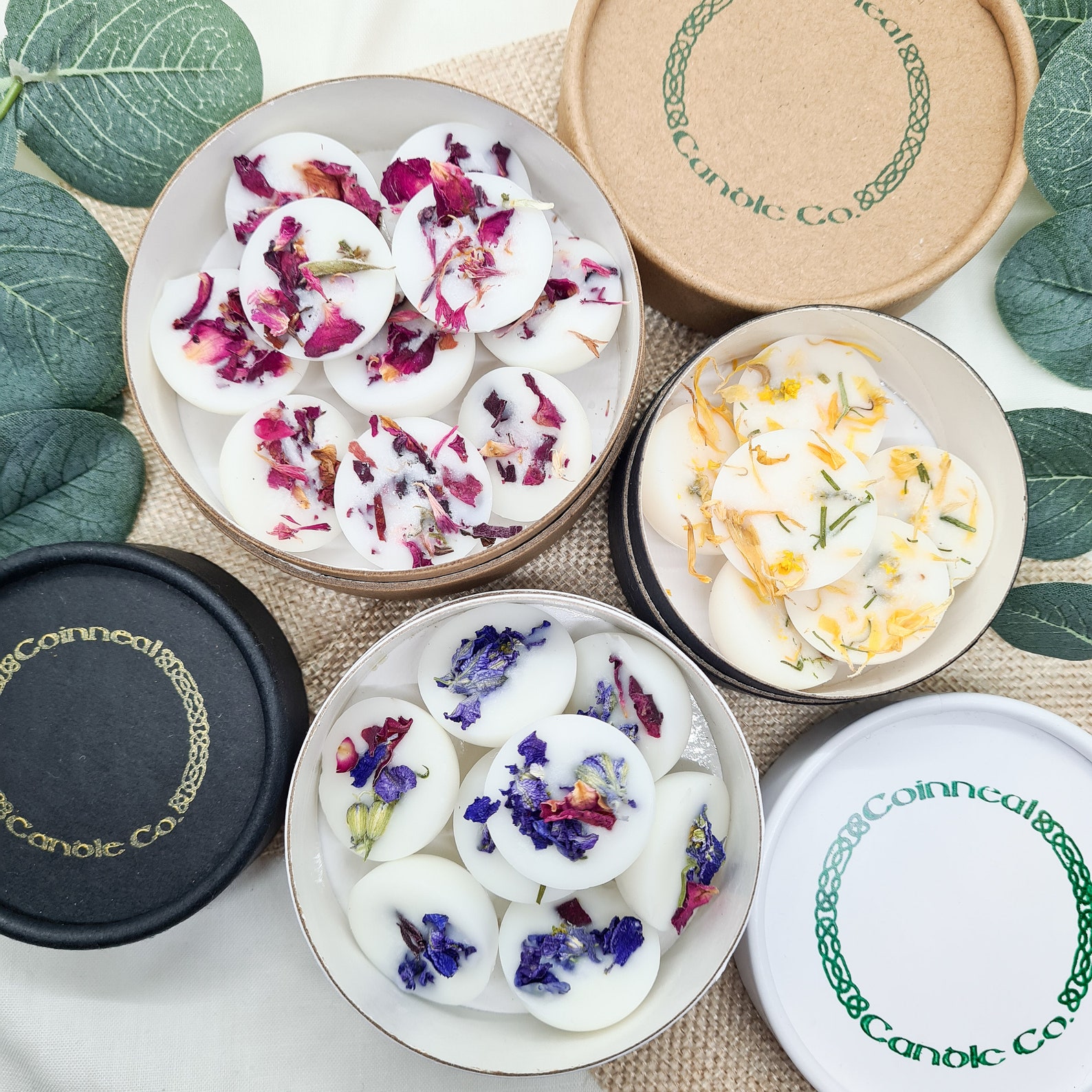 Wax Melt Gift Set Wax Melt Pots Stacking Trio Botanical Etsy UK