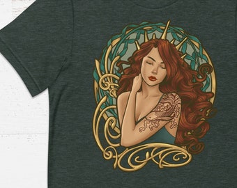 Art Nouveau Sea Witch Unisex T-Shirt