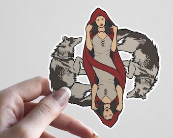 Red Riding Hood Vinyl Sticker