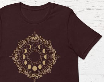 Phases of the Moon Short Sleeve Unisex T-Shirt