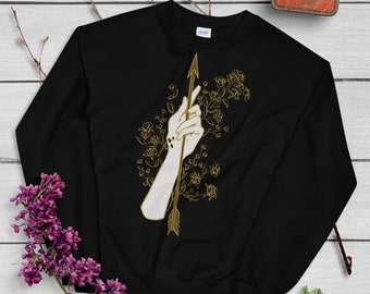Gold Arrow of Artemis Unisex Sweatshirt