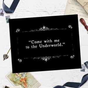 Onderwereld stille film kaart Wall Art Print