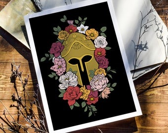 Athena's Helmet Goddess Wall Art Print