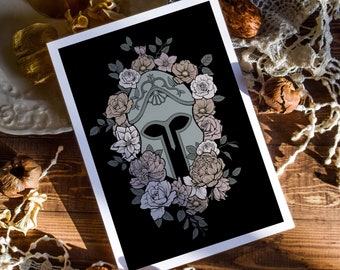 Athena's Helmet Goddess Wall Art Print