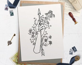 Arrow of Artemis Goddess Wall Art Print