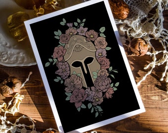 Athena's Helmet Goddess Wall Art Print