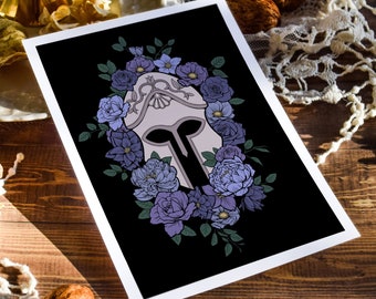 Athena's Helmet Goddess Wall Art Print