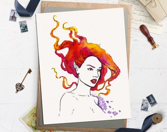 Sea Nymph Mermaid Art Print