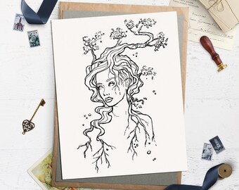 Daphne Tree Nymph Wall Art Print