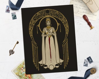 Selene Pouring the Moon Art Deco Wandbild