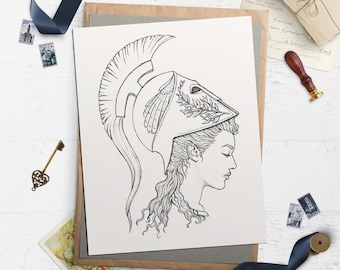 Goddess Athena Wall Art Print