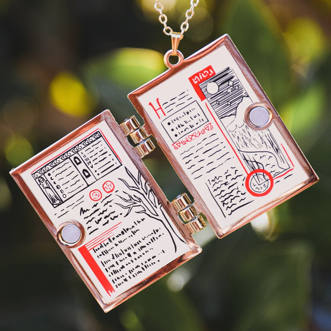 Witch's Spellbook Locket - Etsy