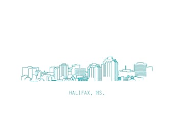 Halifax skyline poster (11"x17")