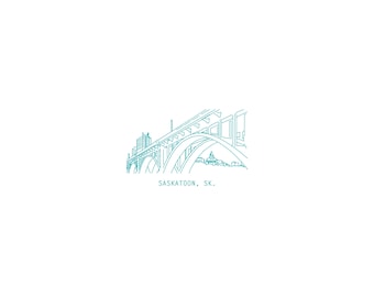 Saskatoon skyline poster (11"x17")
