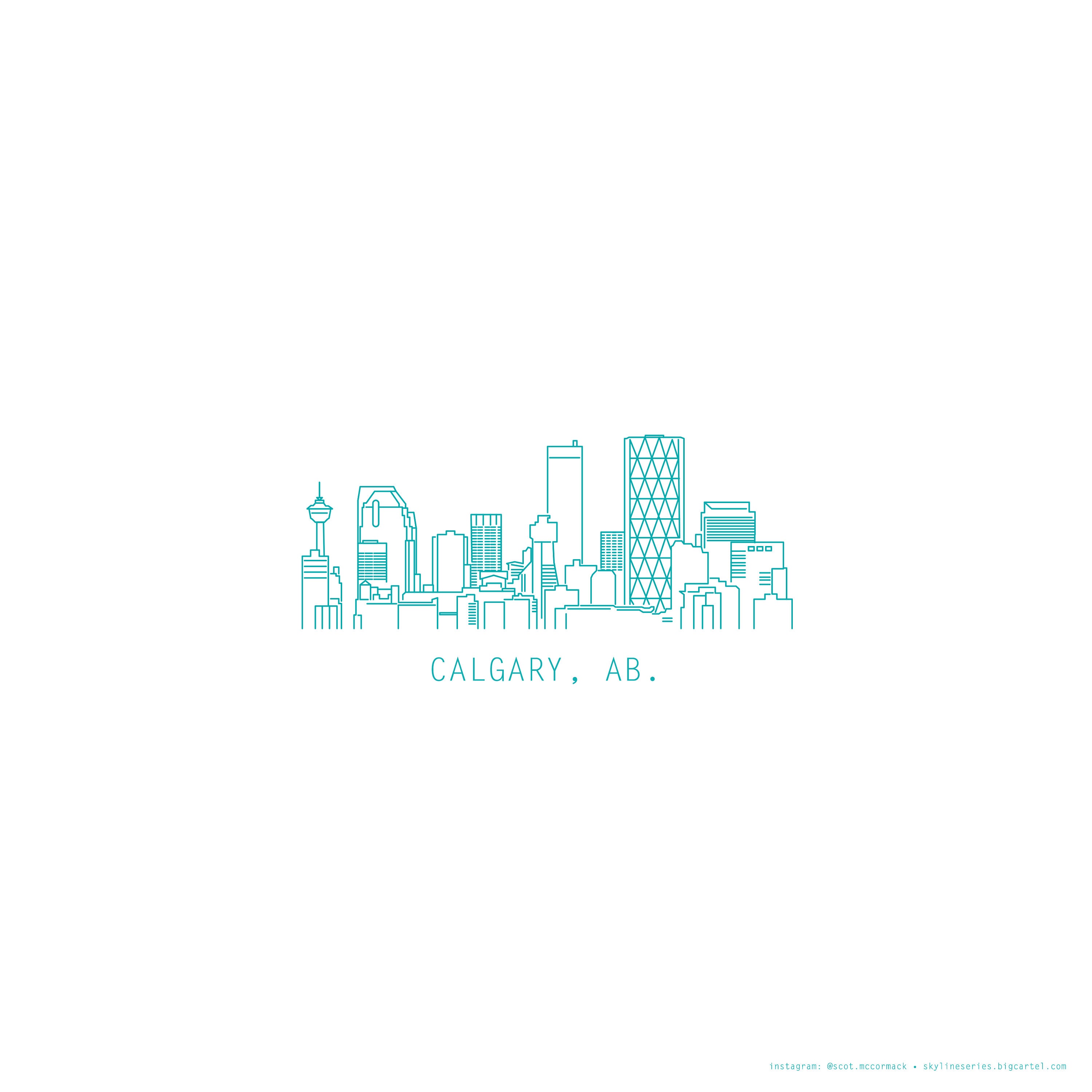 Canada Poster 11x17 18x24 24x36 Calgary Alberta