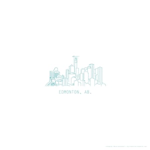 Edmonton skyline poster (11&quot;x17&quot;)